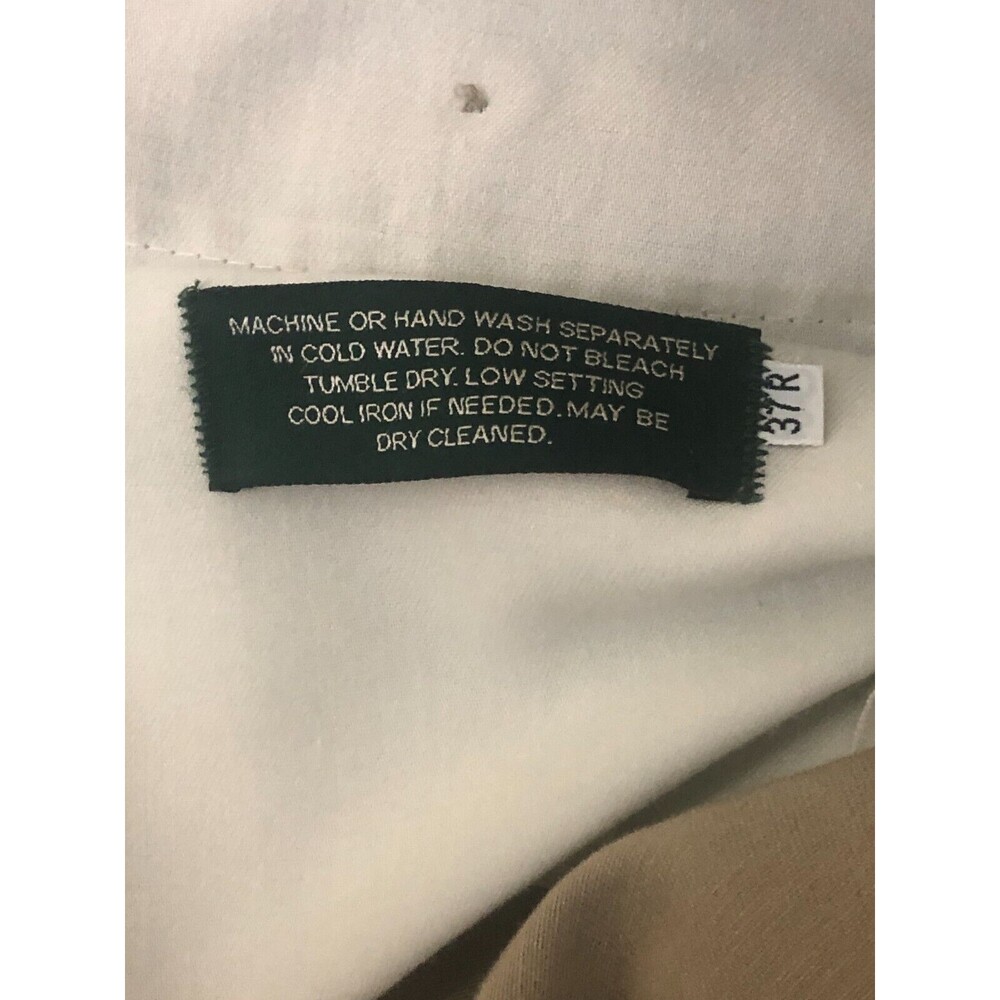 Berle Khaki Pants Mens Beige 37x30 - Picture 4 of 5